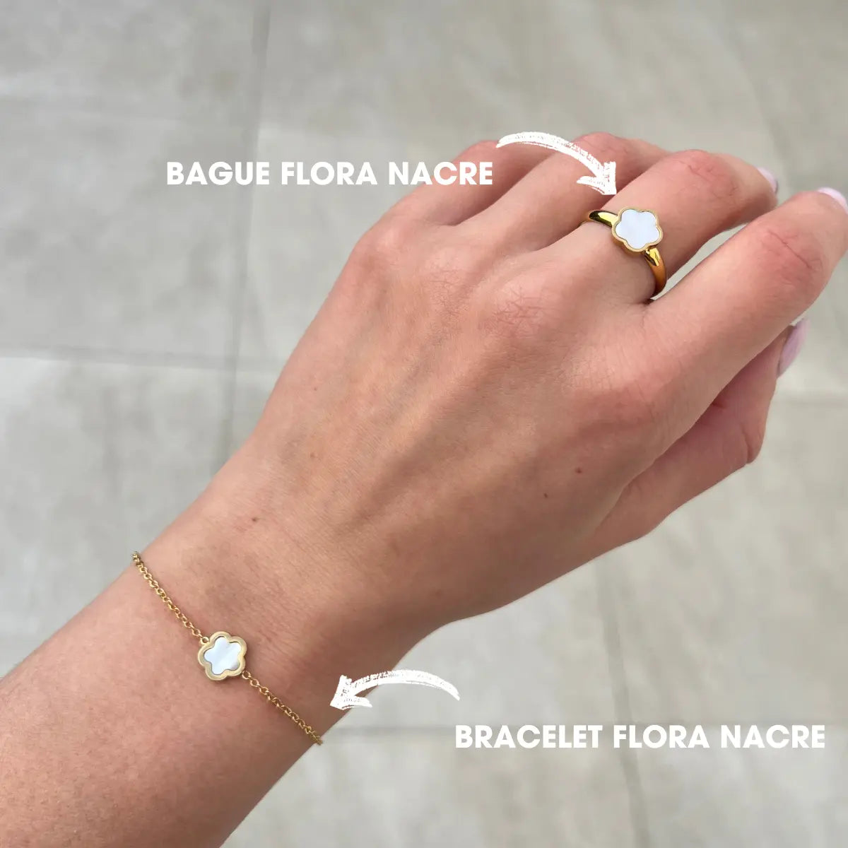 BRACELET FLORA NACRE NALAYA