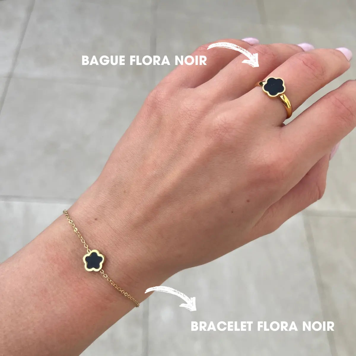 BRACELET FLORA NOIR NALAYA