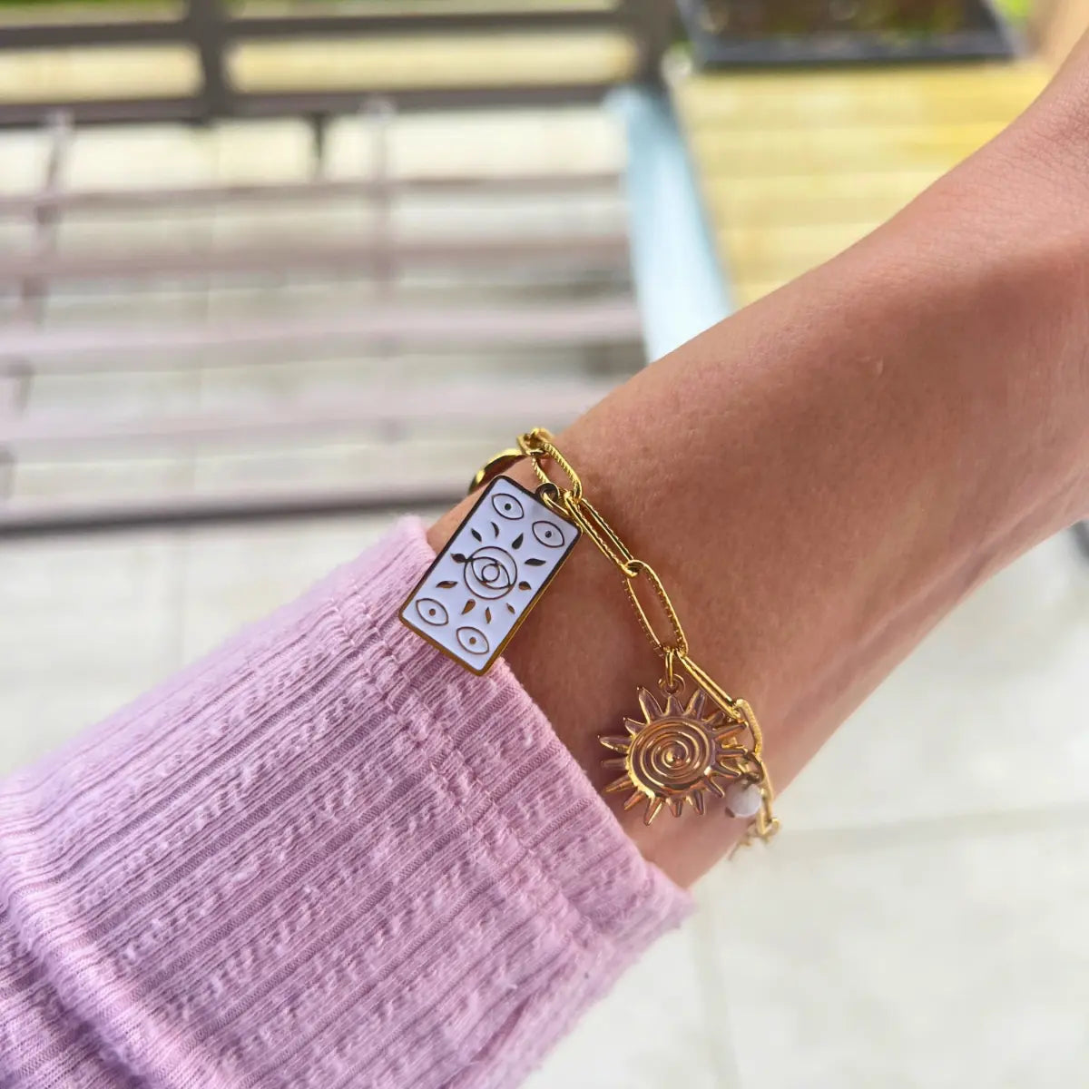 BRACELET MYSTIC JADE BLANC NALAYA