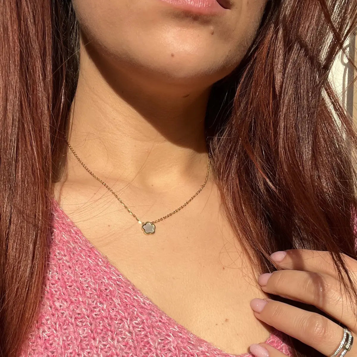 COLLIER FLORA NACRE NALAYA