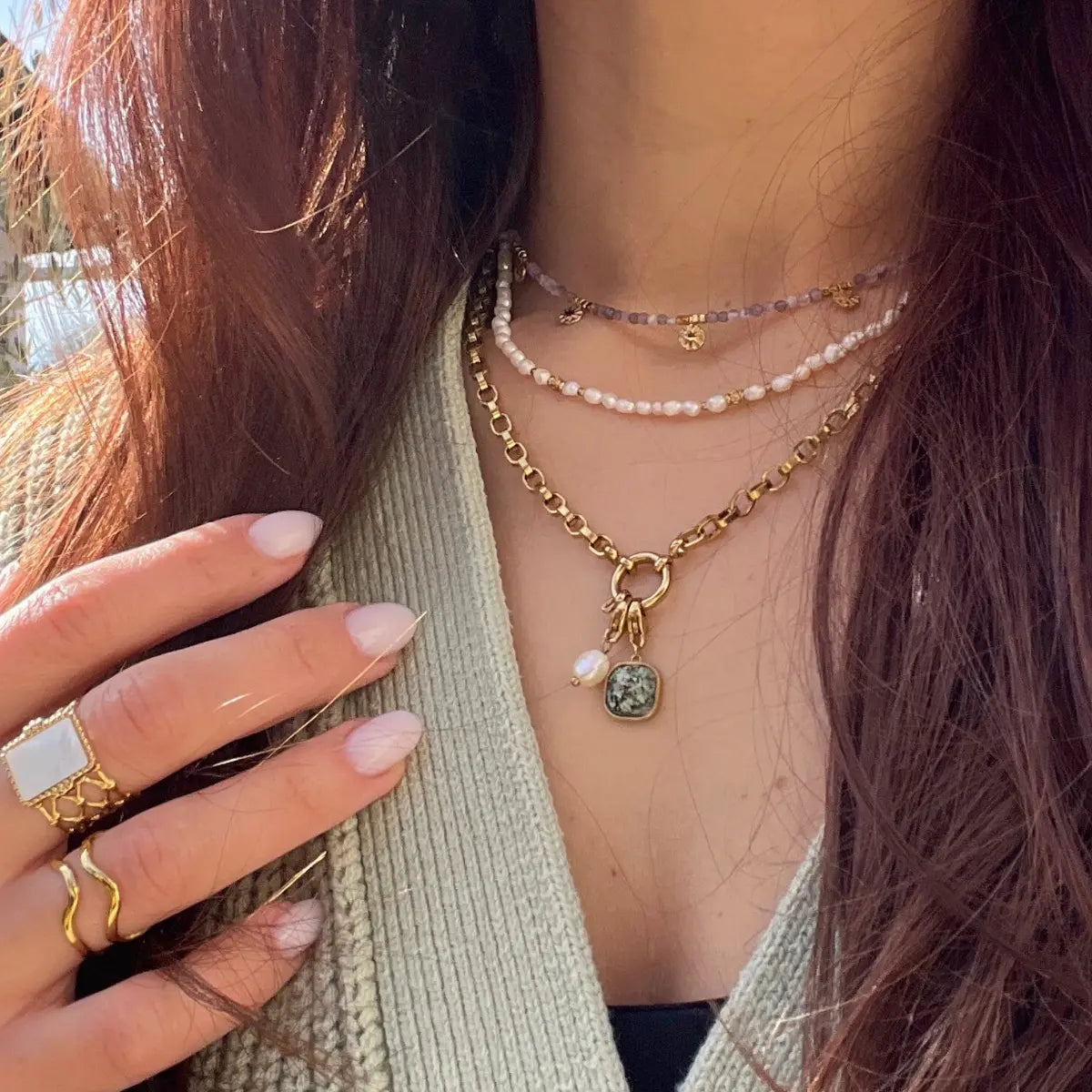 COLLIER LOU AMÉTHYSTE NALAYA