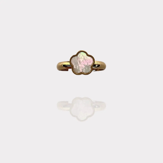BAGUE FLORA NACRE NALAYA
