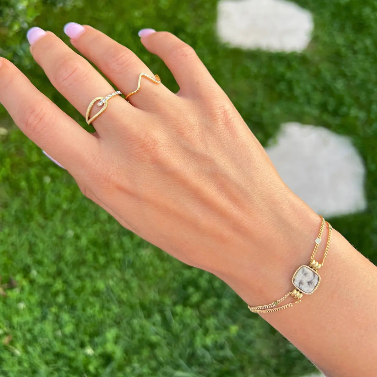 BRACELET ODILE JASPE PAYSAGE NALAYA