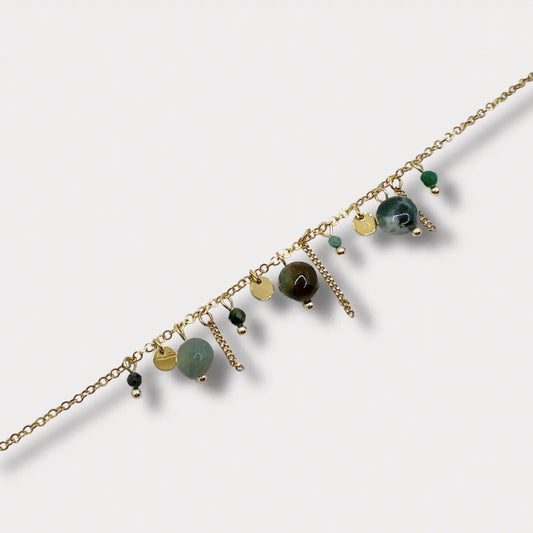 BRACELET PÉNÉLOPE JASPE VERT NALAYA