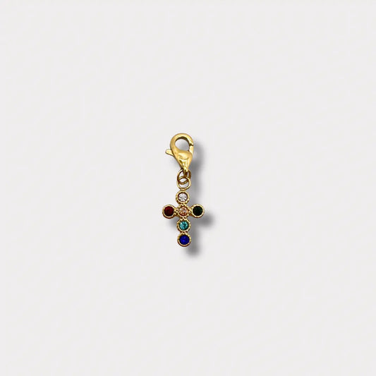 CHARM CROIX STRASS COLORÉ NALAYA