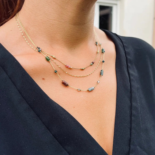 COLLIER LEÏNA TOURMALINE NALAYA